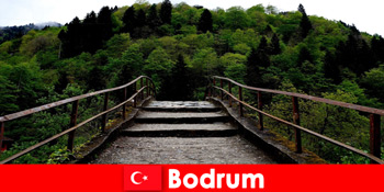 Enyhe hőmérséklet a legjobb idő a túrázás a nyaralók a Bodrum Törökország