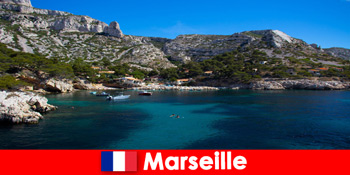 Nap és tenger Marseille-ben Franciaországban a különleges nyári vakációra