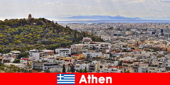 Athén Görögországban az utazók számára a város a legszebb épületekkel