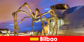 Különleges városlátogatás a globális kulturális turistáknak Bilbaóban Spanyolországban
